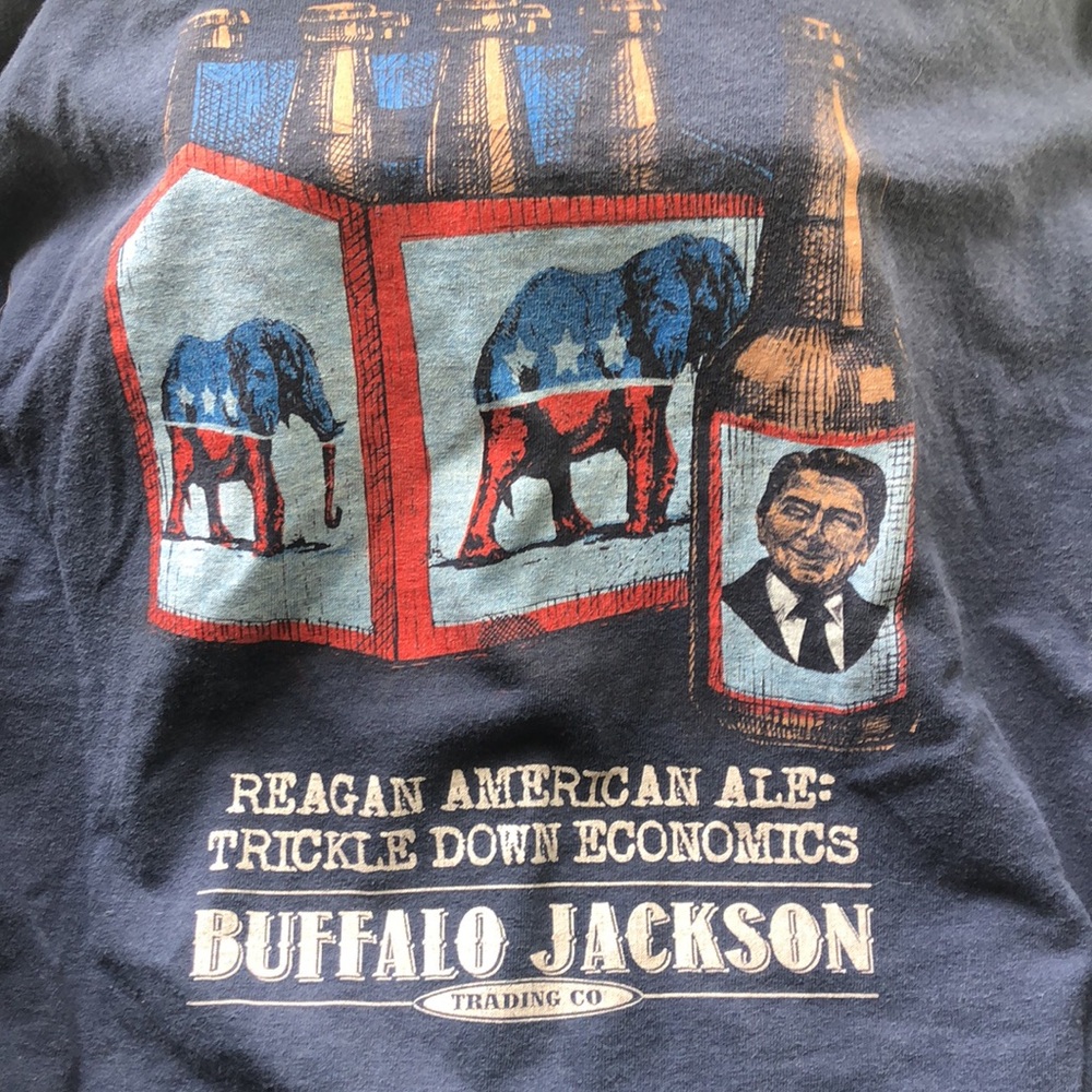 Reagan American Ale trickle down Econ tee